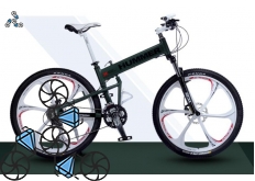 Велосипед HUMMER Green\White складной на литых дисках
